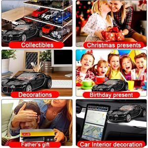 ماشین اسباب بازی فلزی بوگاتی مشکی 1:24 Diecast Bugatti Atlantic_اسباب بازی